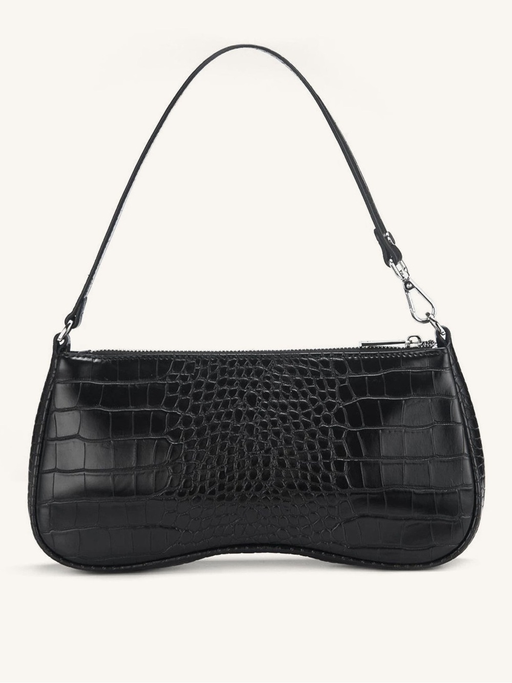 JW PEI Eva Shoulder Handbag - Black Croc
